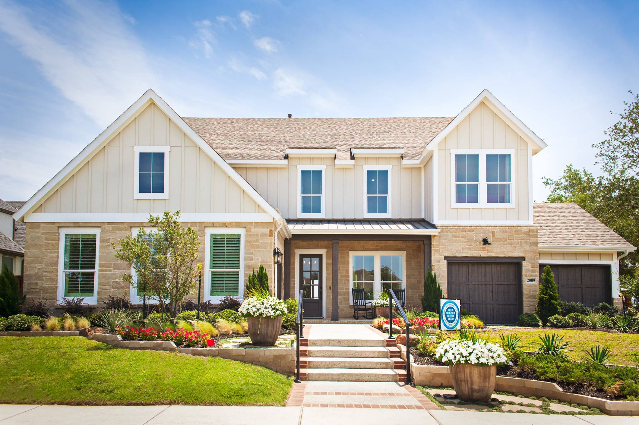 Drees Homes model home in Founders Park