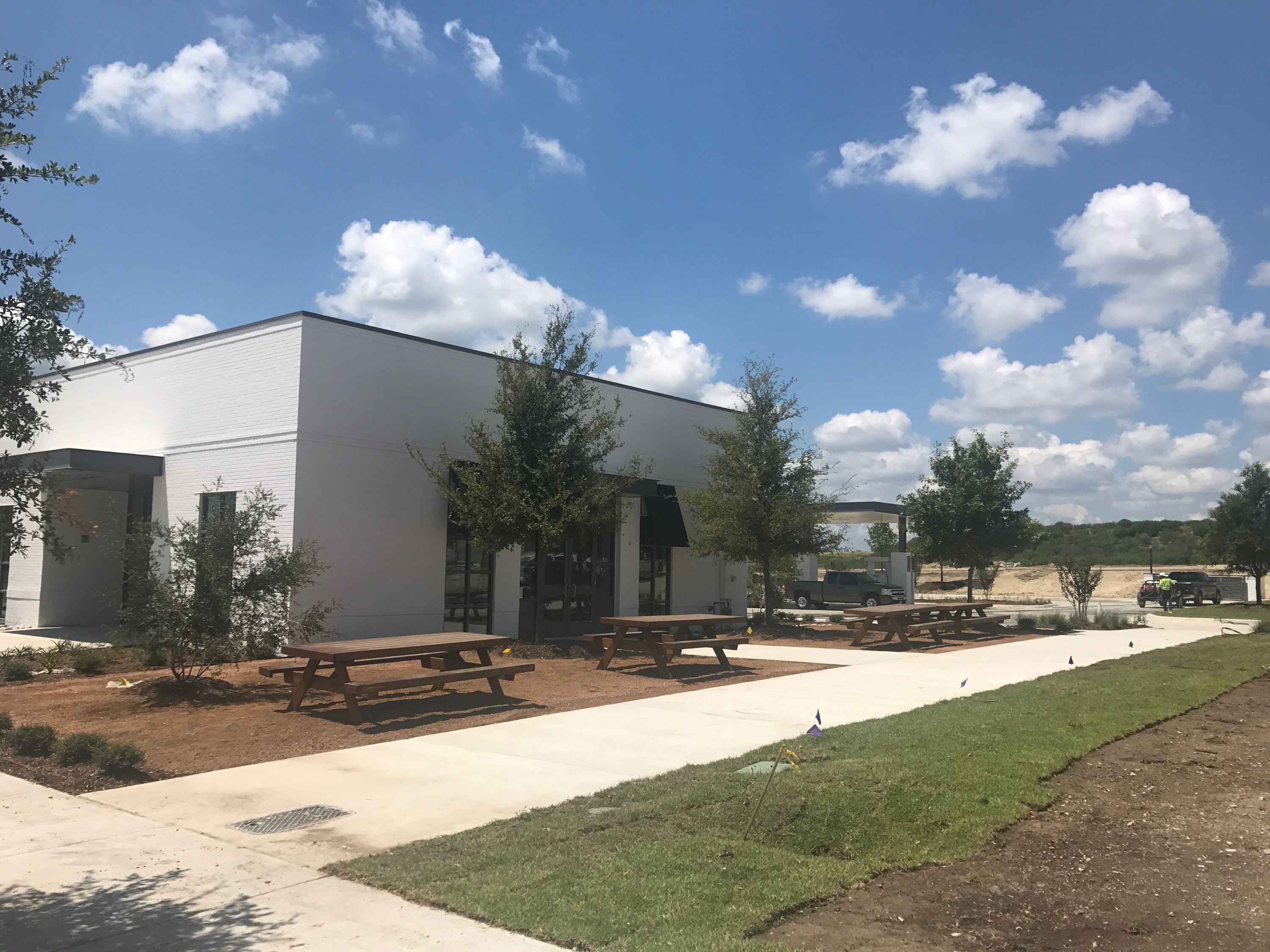 The Village Market under construction