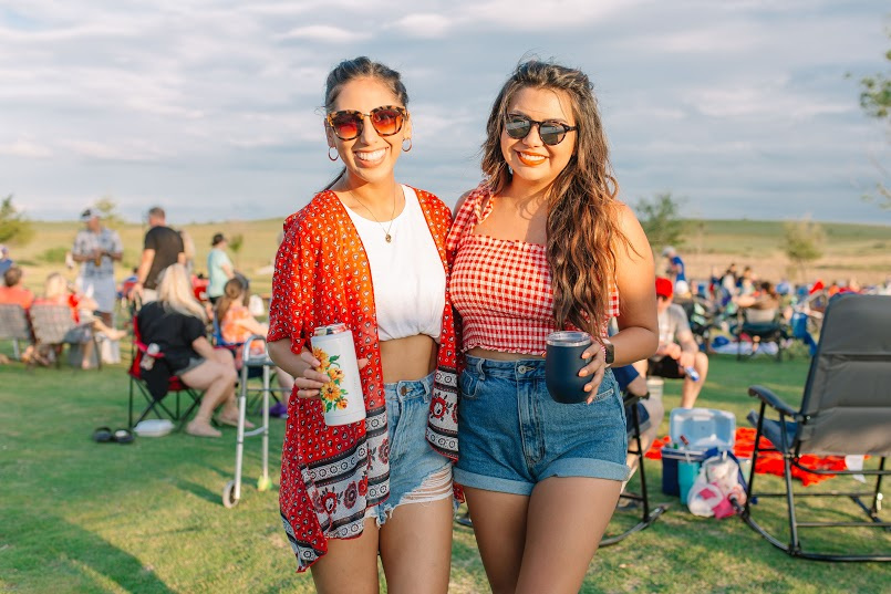 Residents enjoying their time at the Star Spangled Celebration.