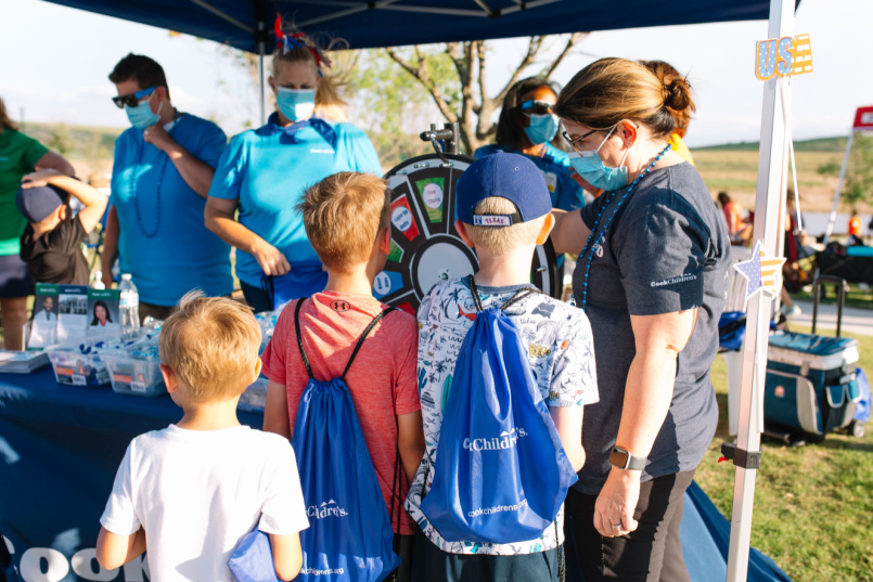 Cook Children's offered a fun game with prizes at the Star Spangled Celebration.