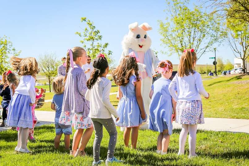 Dance party with the Easter bunny