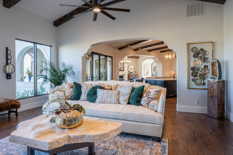 The 2019 Fort Worth Magazine Dream Home Living Room
