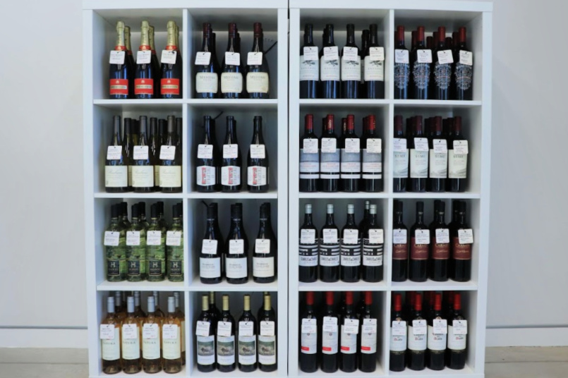 Full wine selection at the Village Market