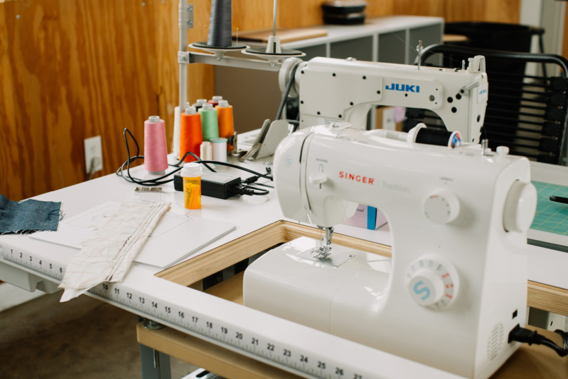 Sewing machines in the Makerspace