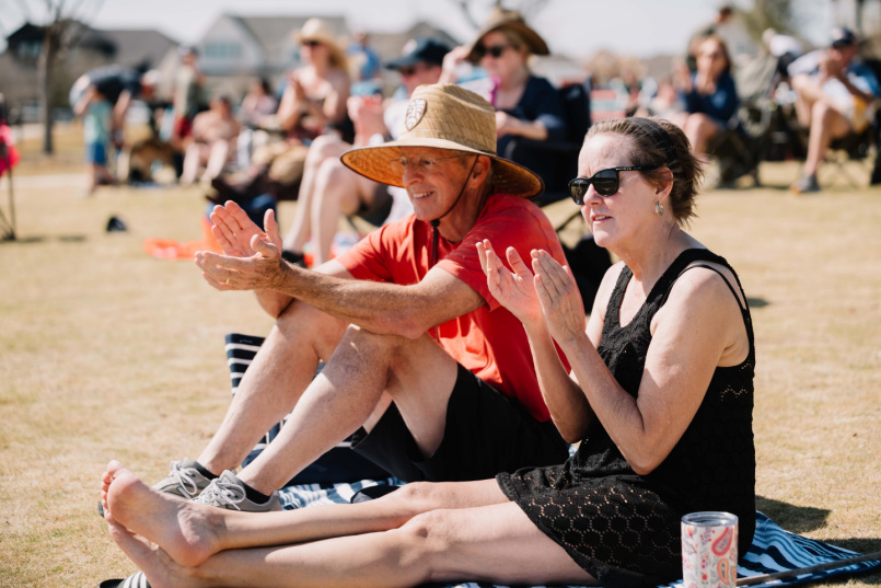Residents enjoying Countdown to the Cliburn concert