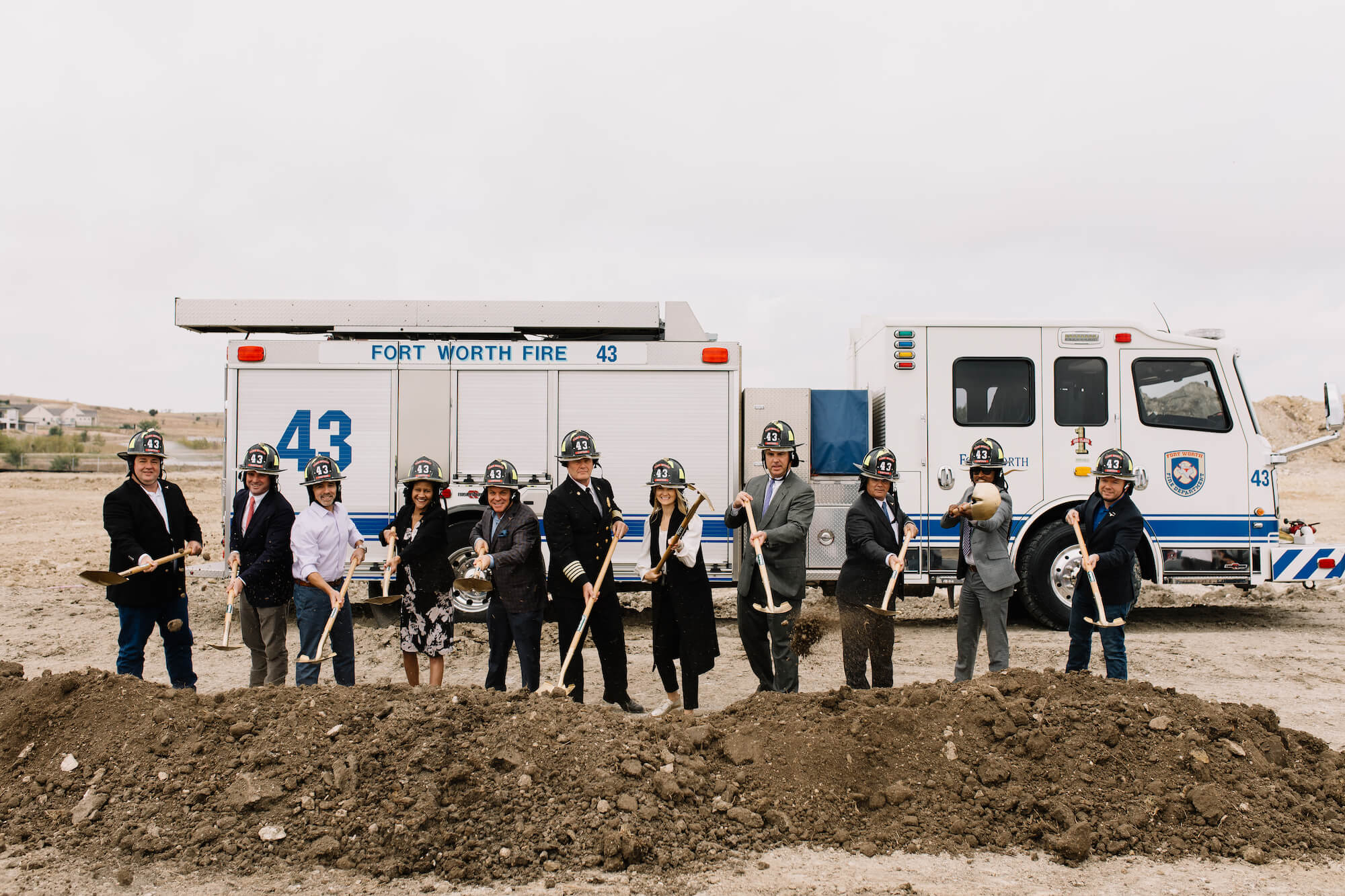 Walsh breaks ground for fire station in hot-growth area of Fort Worth