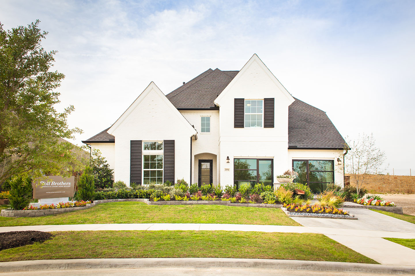 Toll Brothers model home in Founders Park