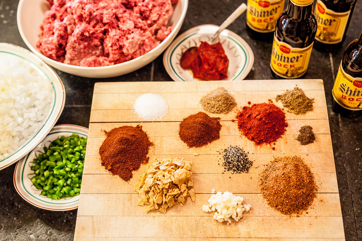 Fort Worth chef Jon Bonnell creates a spice blend.