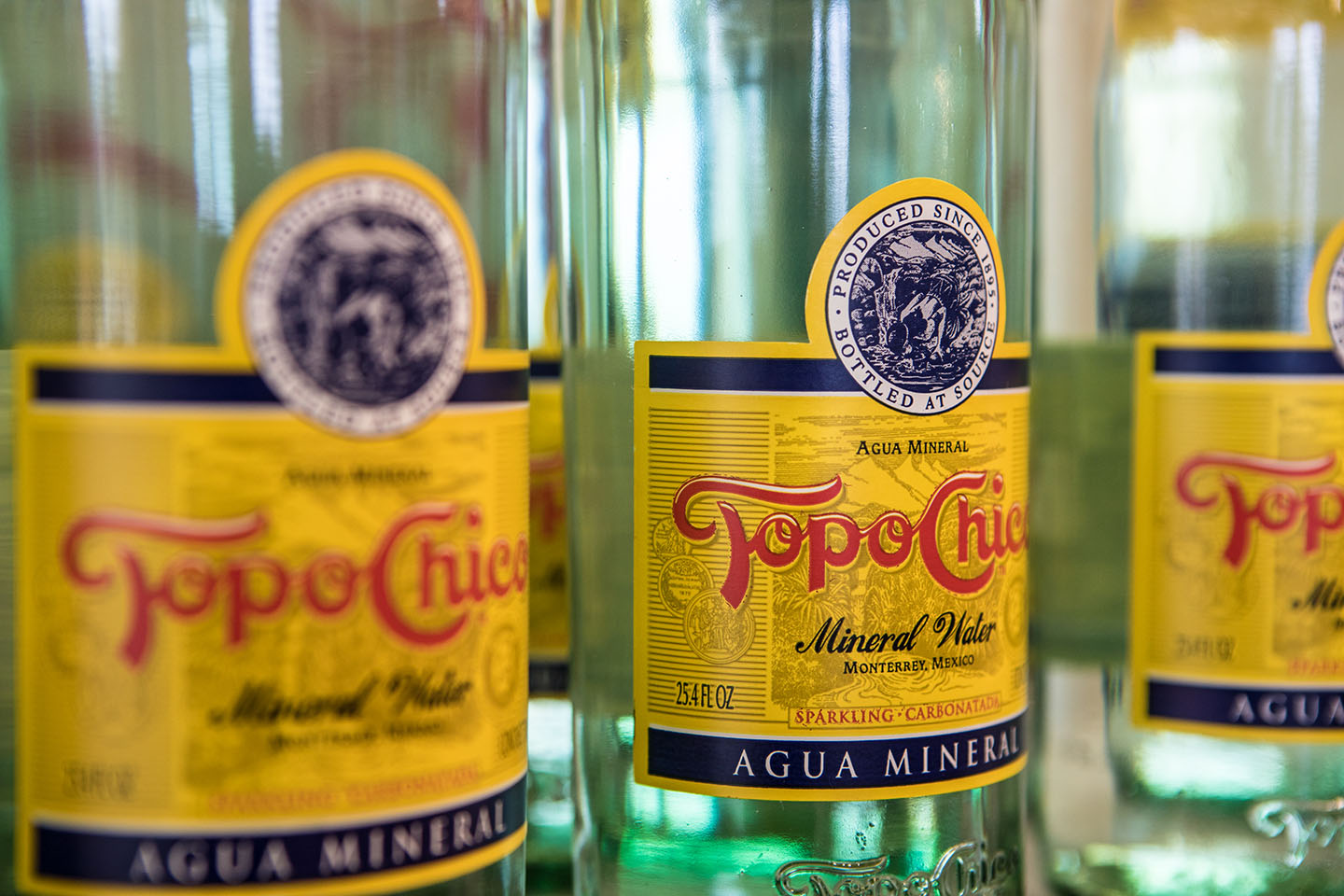 Carbonated water on the shelves of Walsh Village Market